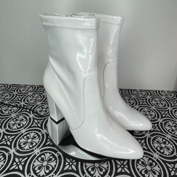 Wild Pair Becci Sock Booties white 8.5m - Picture 6 of 14